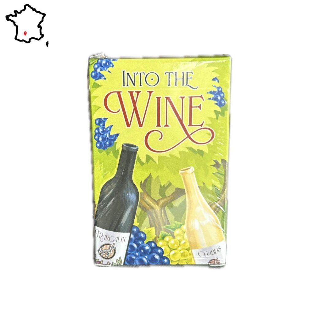 Emballage du jeu de cartes autour du vin Into the Wine